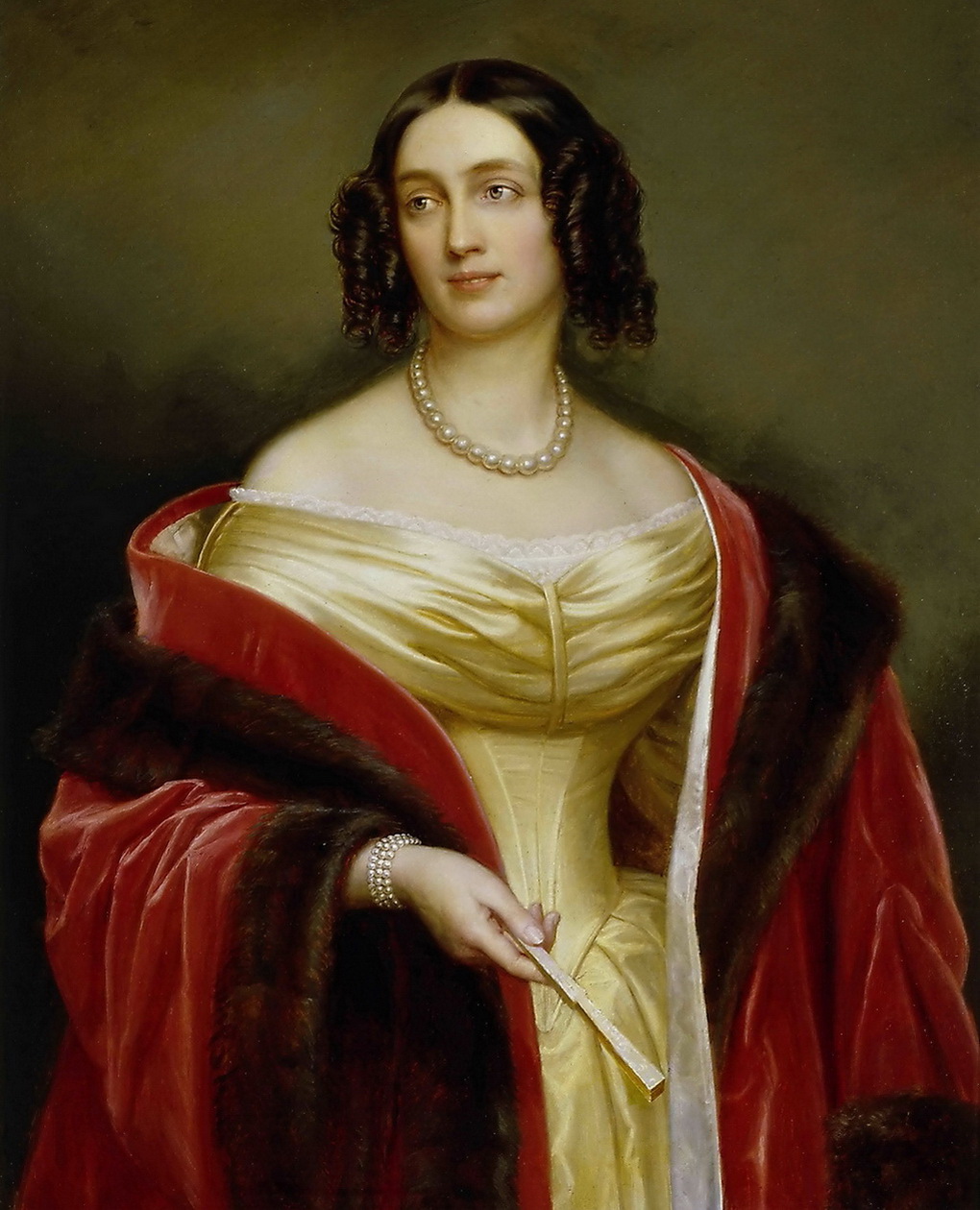 портрет Елизаветы Людовики Баварской будучи супругой Фридриха Вильгельма IV, королевой Пруссии