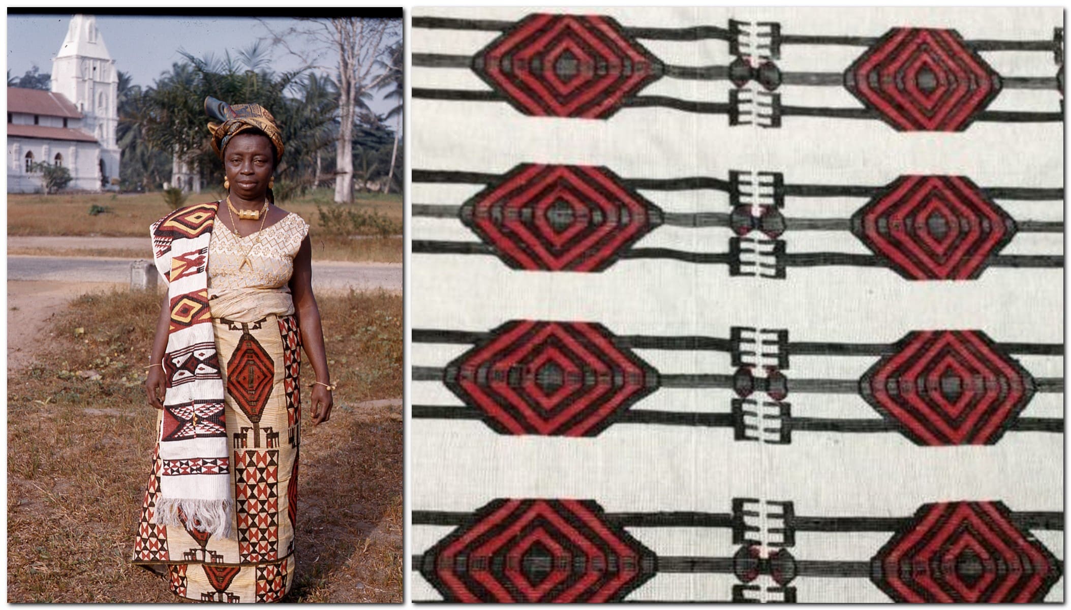 Африканская ткань Akwete 