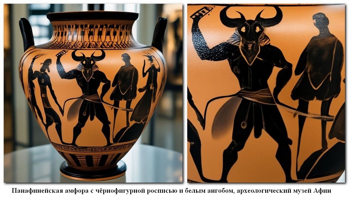Чернофигурная роспись древнегреческих ваз 