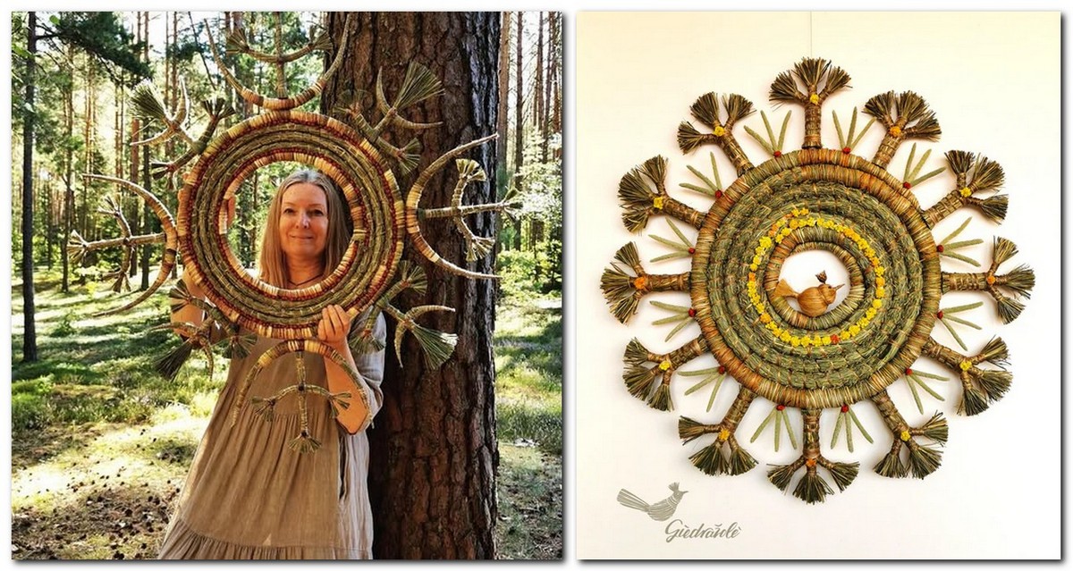 Плетение из травы-Гинтвиле Гедрайтене Плетение из травы-Гинтвиле Гедрайтене