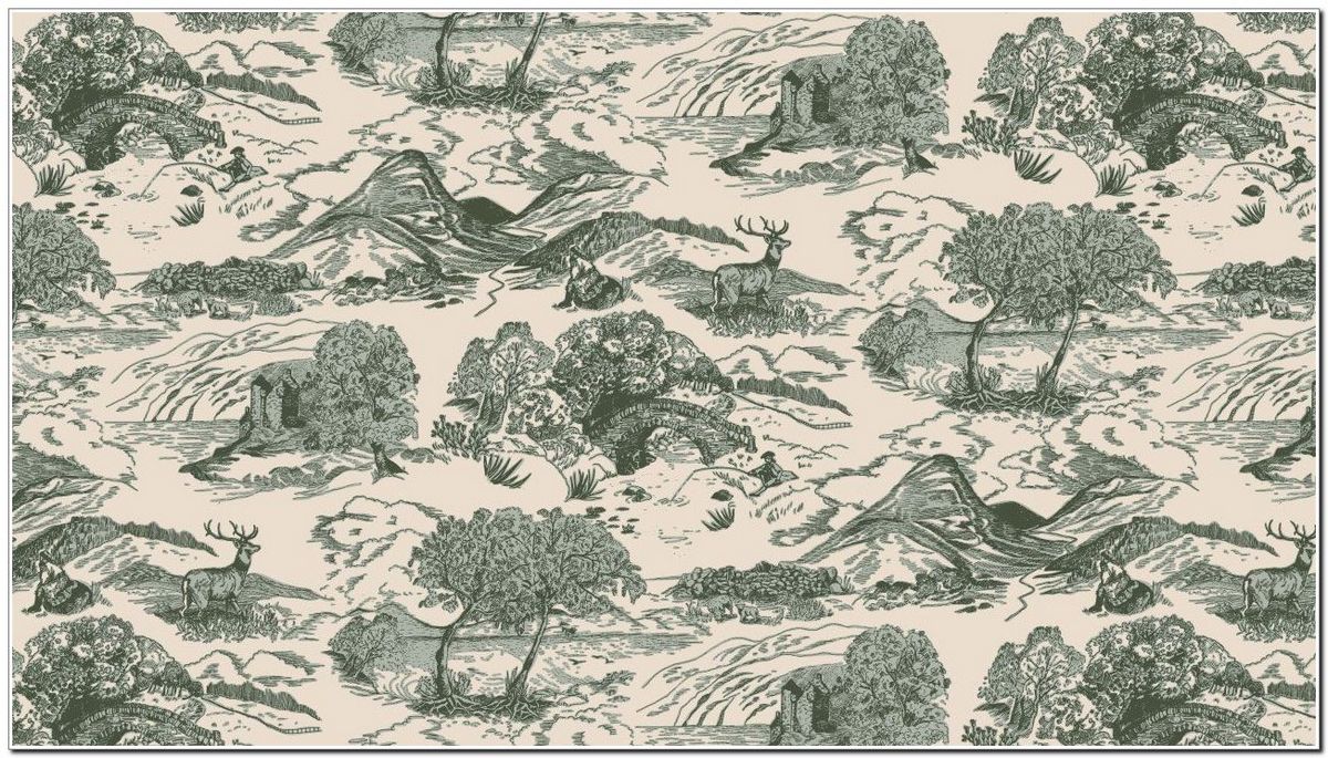 Классическая французская ткань Туаль де Жуи