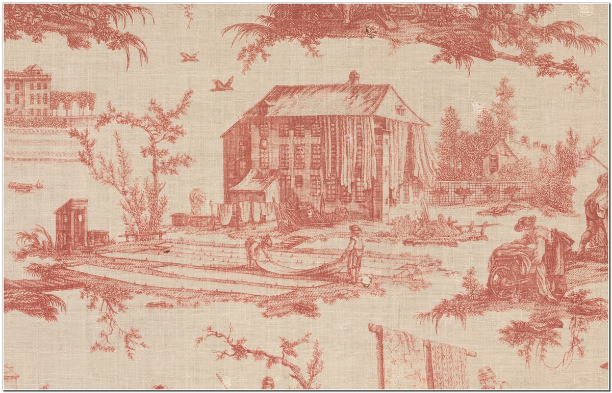 Классическая французская ткань Туаль де Жуи