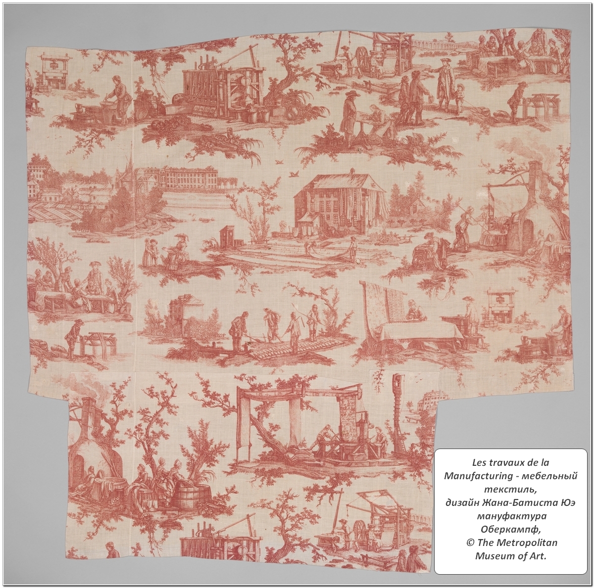 Классическая французская ткань Туаль де Жуи