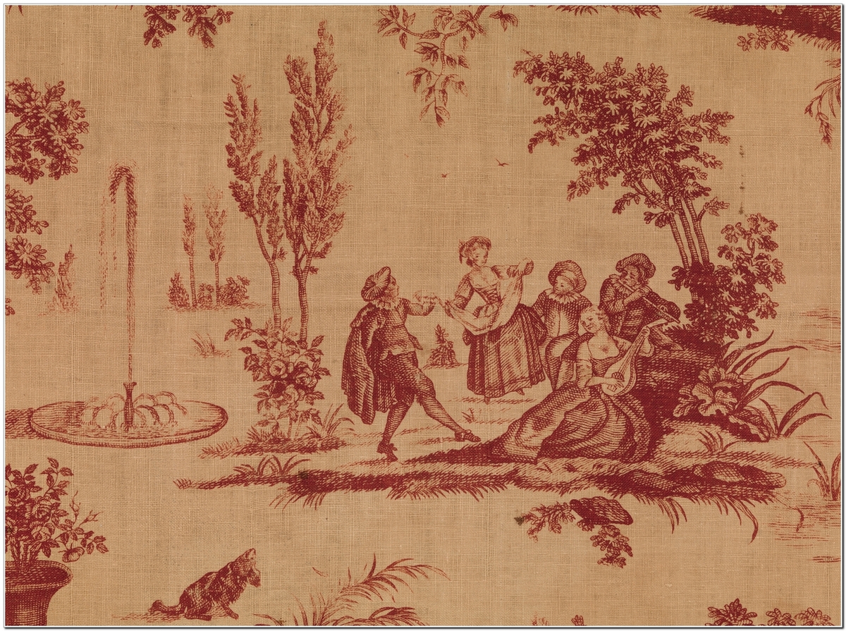 Классическая французская ткань Туаль де Жуи