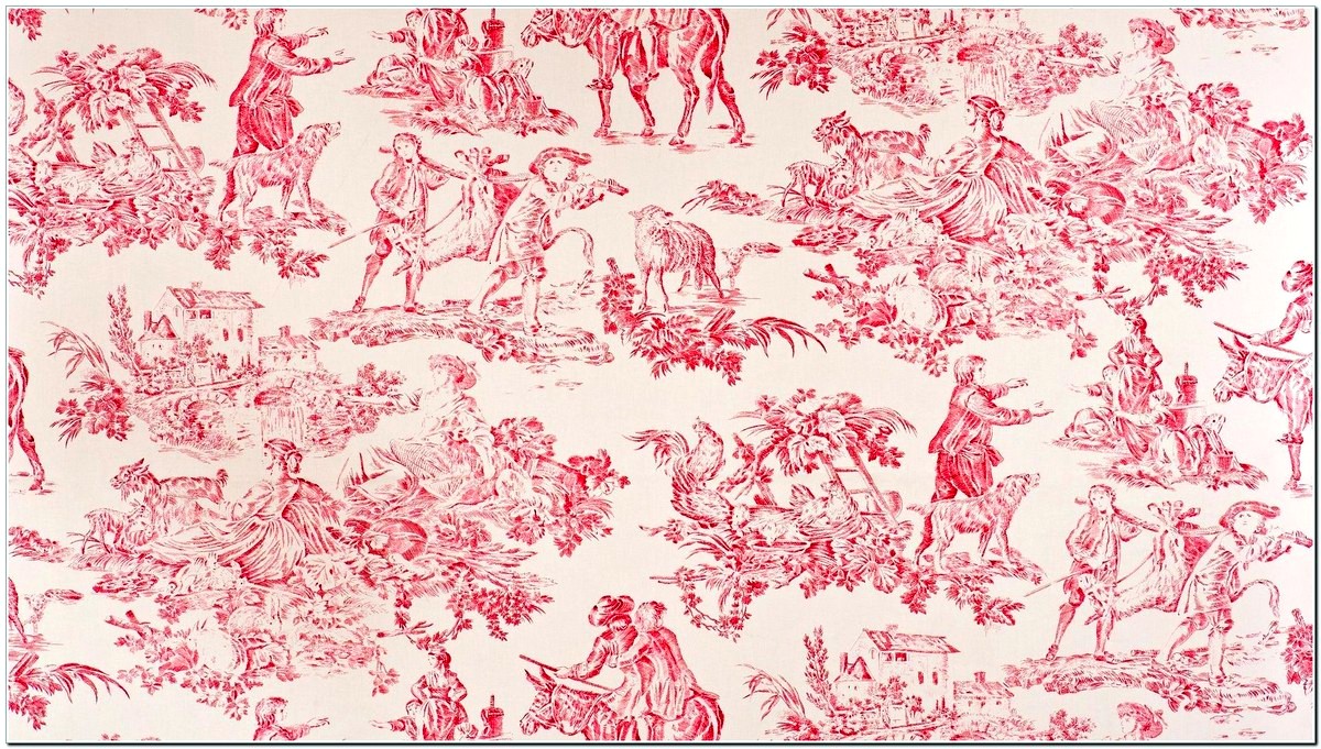 Классическая французская ткань Туаль де Жуи