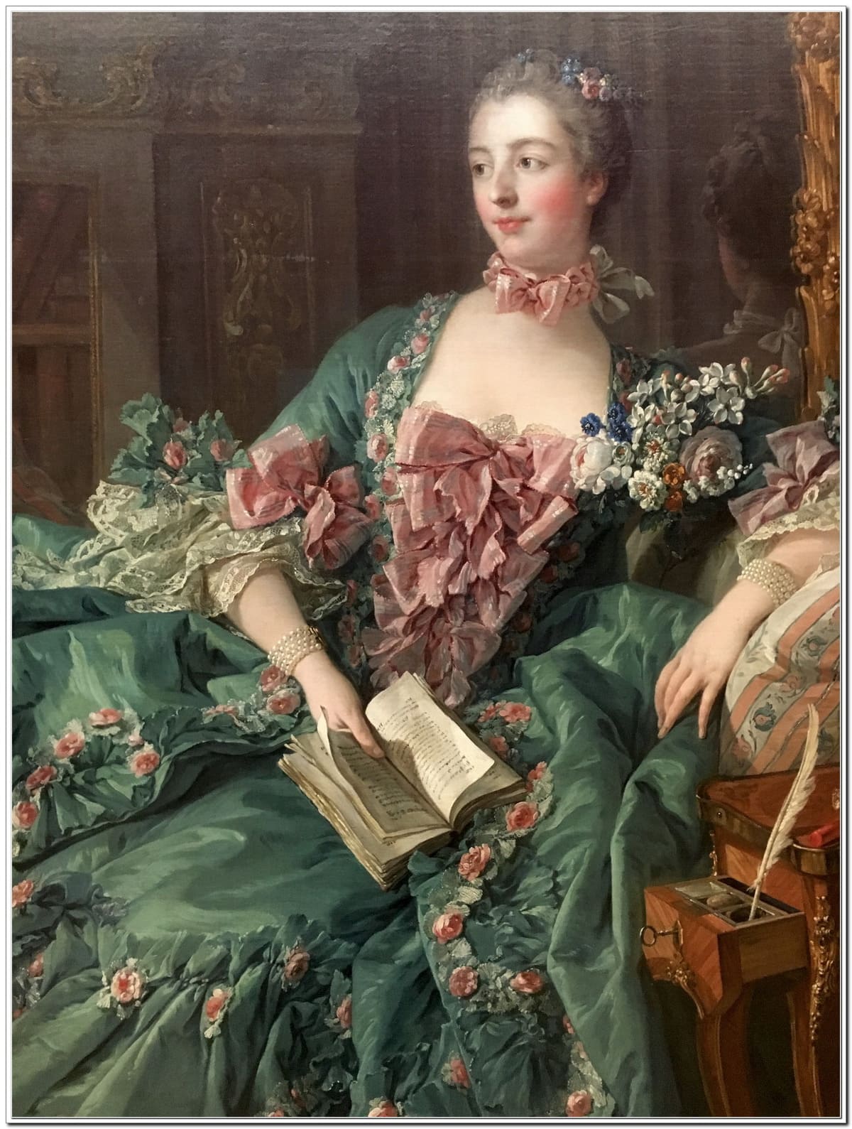 Портрет работы Франсуа Буше, маркизы де Помпадур.