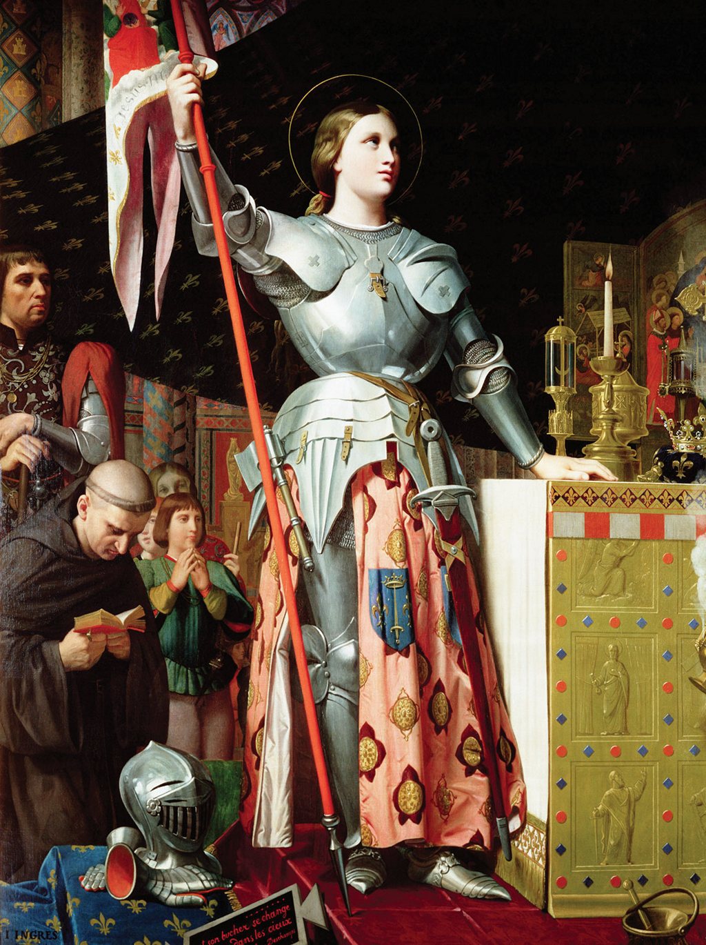 Жанна д’Арк на коронации Карла VII.