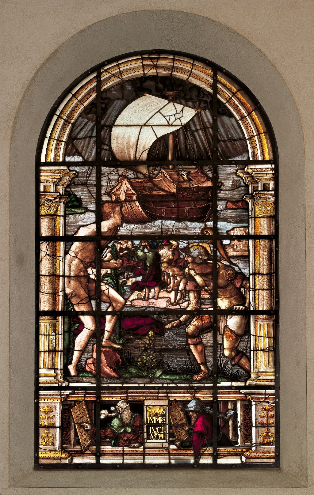 Окно для хора бенедиктинского монастыря церкви Сен-Фирмина