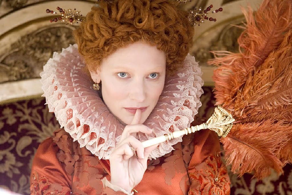 Кейт Бланшетт в роли Елизаветы I. Кружевной Воротник.