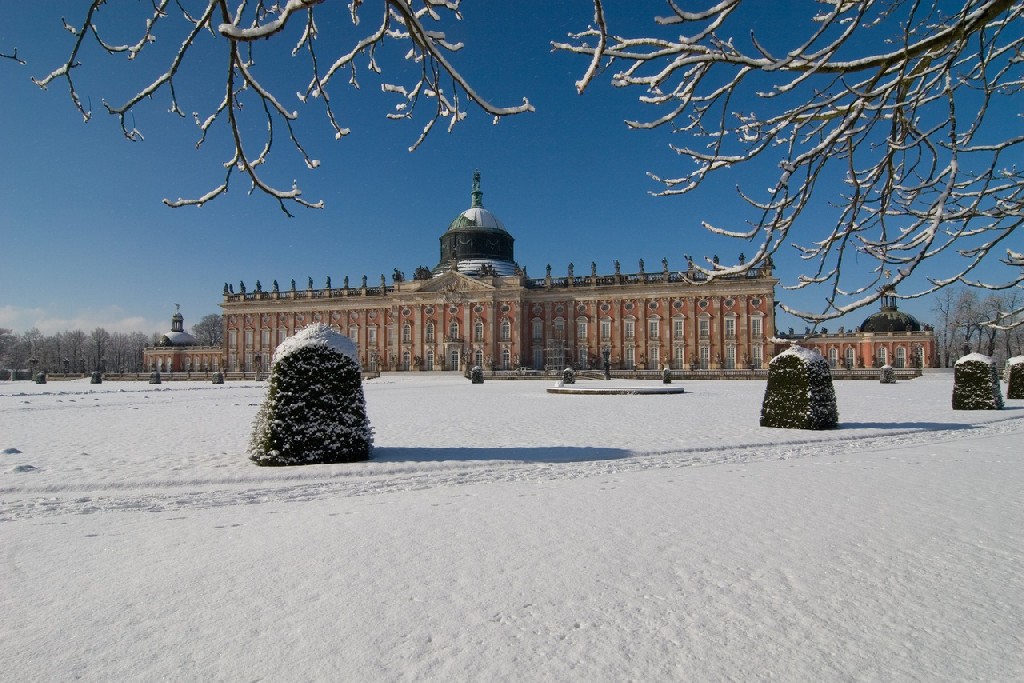 Новый дворец зимой