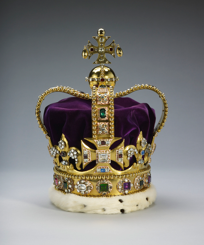 5.	Корона святого Эдуарда, Создана в 1661 году для коронации Карла II. 
